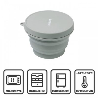ظرف تاشو سیلیکونی 1000ML فایرمپل مدل COLLAPSIBLE BOWL